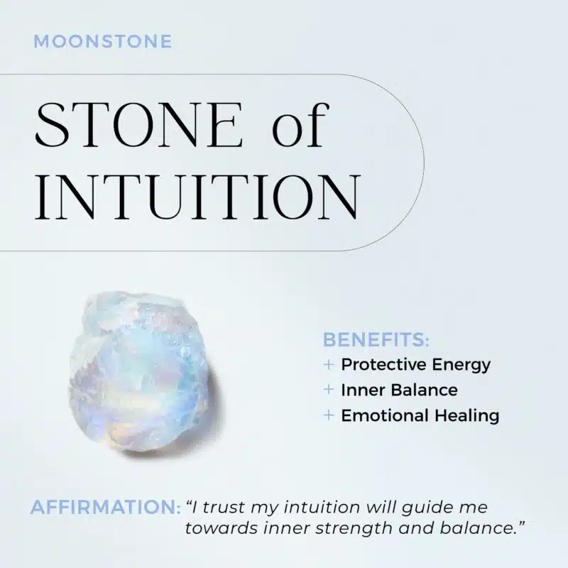 raw crystal ring flow moonstone intuition, potential yellow gold 3